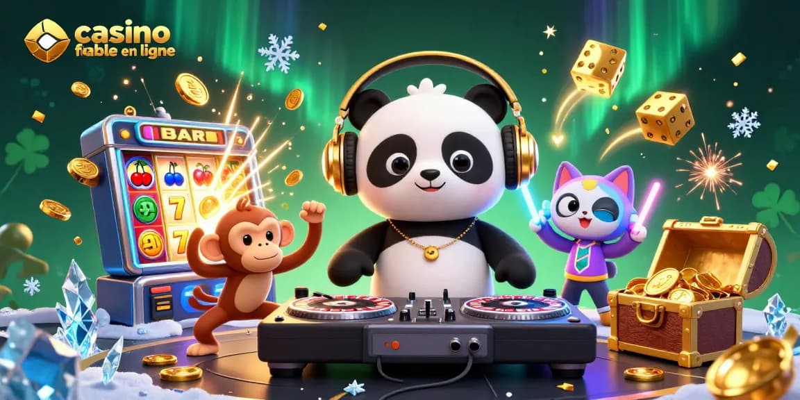 Experience the thrill at casino fiable en ligne with vibrant 3D characters and dynamic slot machine action.
