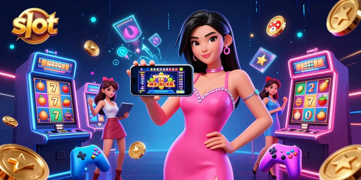 Engage with thrilling slot games featuring vibrant symbols and winning jackpots at an online casino.