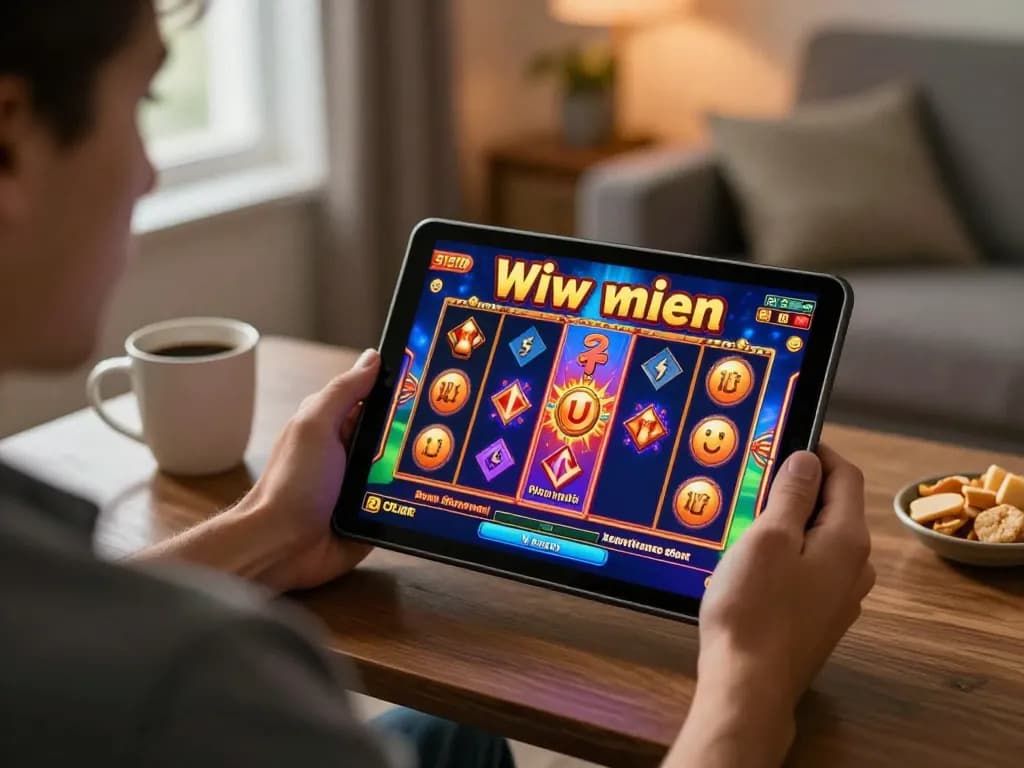 Pemain Aman788 merayakan kemenangan besar di slot online, menunjukkan suasana permainan yang menarik.