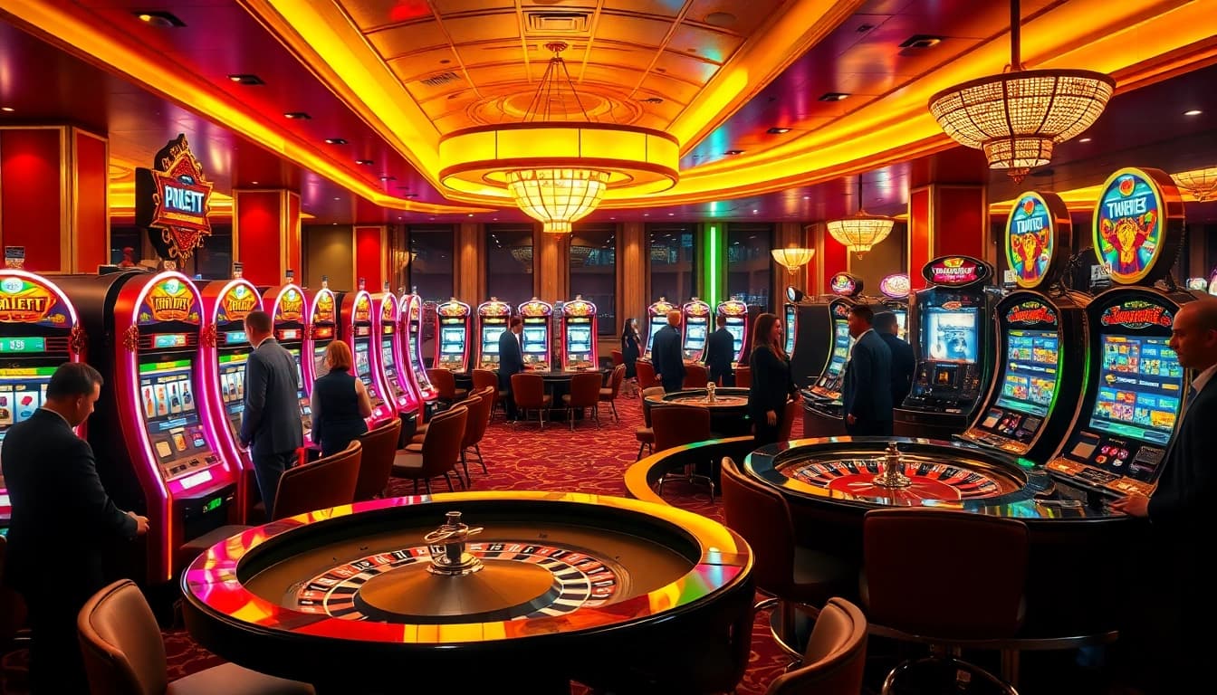 Experience the thrill at GemBet Online Casino with vibrant games and an energetic atmosphere.
