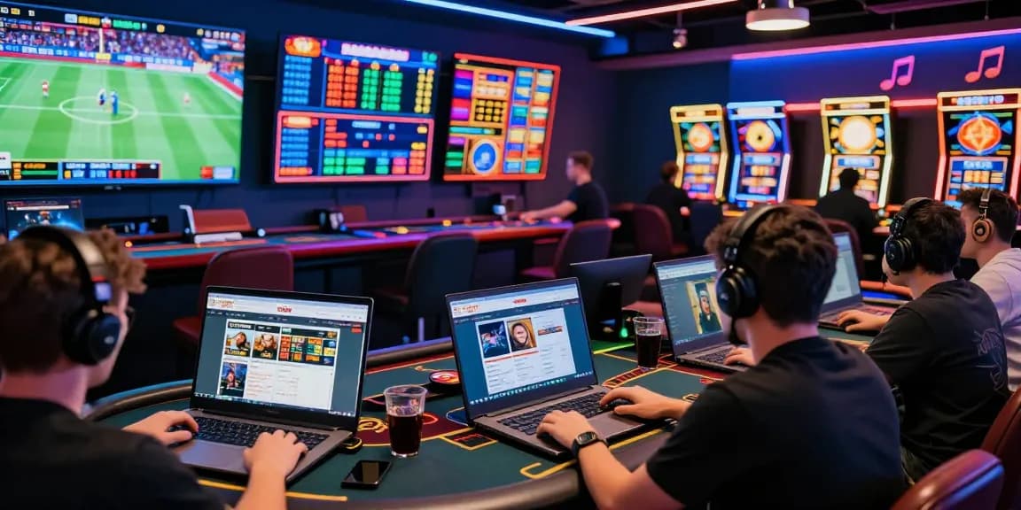 Players engaging in various online gaming activities on OPEN88 COM platform in an immersive digital gambling environment.