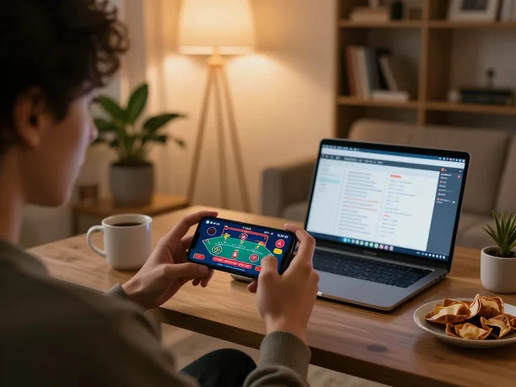 Engaging in mobile gaming at 88AA casino with a vibrant live dealer interface