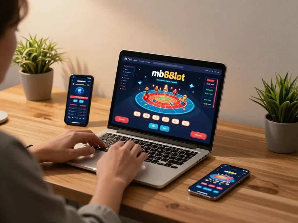Engaging mobile gameplay on mb88slot's online casino, showcasing strategic betting.