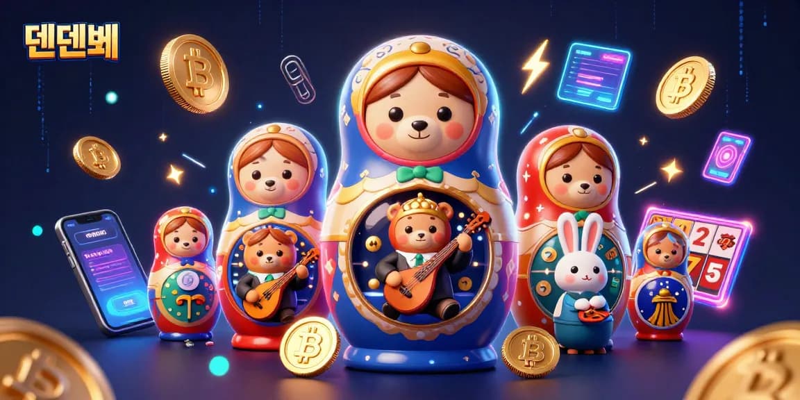 Play strategically at 텐텐벳 with vibrant casino elements and engaging characters in a lively scene.
