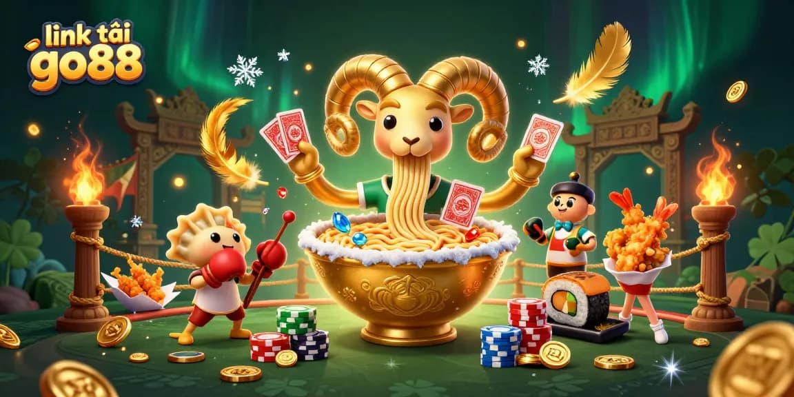 Enjoy thrilling games with the link tải go88 vibrant casino scene featuring unique characters.
