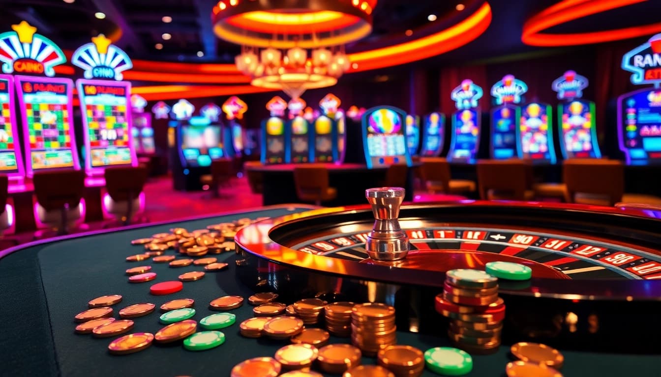 Experience the excitement of rr88 mov with lively casino games and vibrant poker chips.