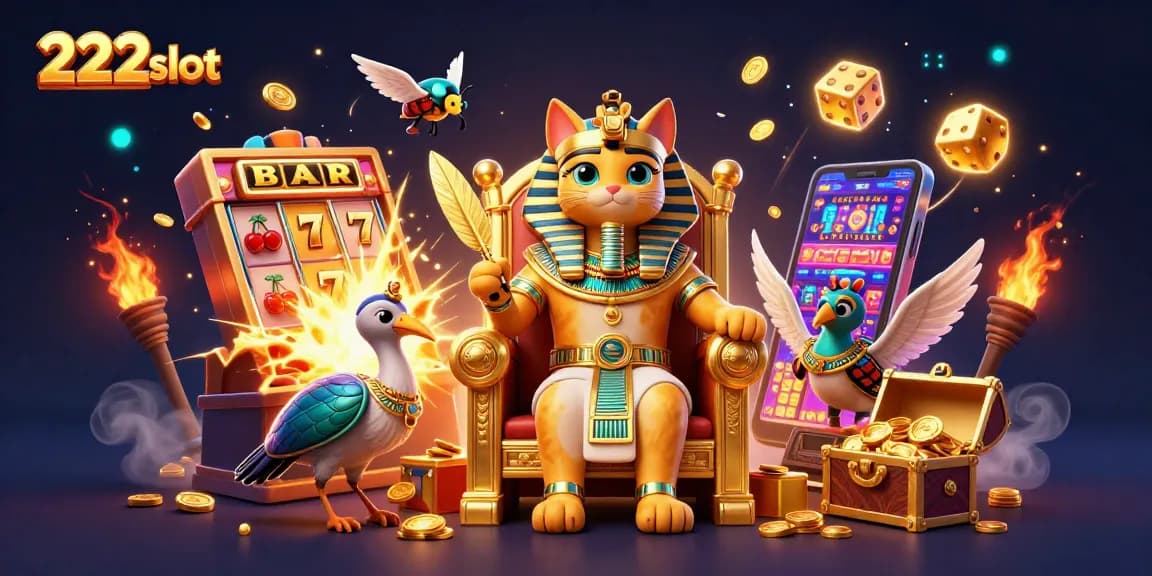 Menangkan strategi permainan di 222slot dengan simbol slot emas dan jackpot melimpah.