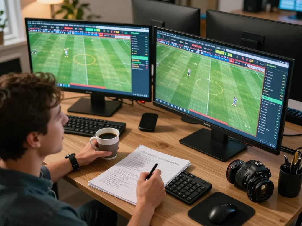 Soi kèo bóng đá displayed on a betting app as a user analyses live odds during an intense sports match.