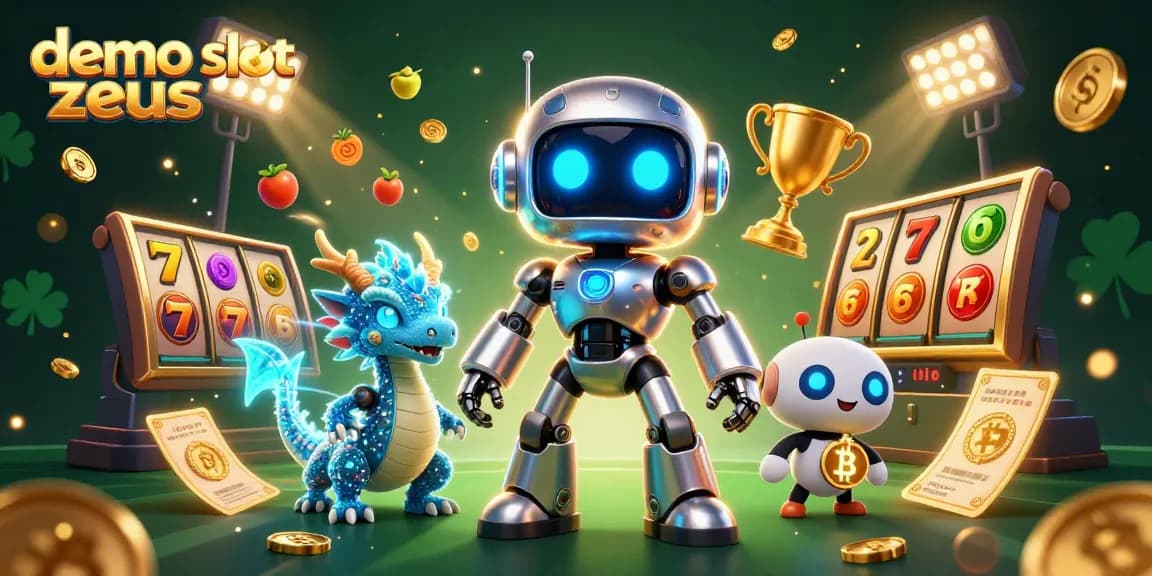 Spin the demo slot zeus and win big in this vibrant casino illustration.