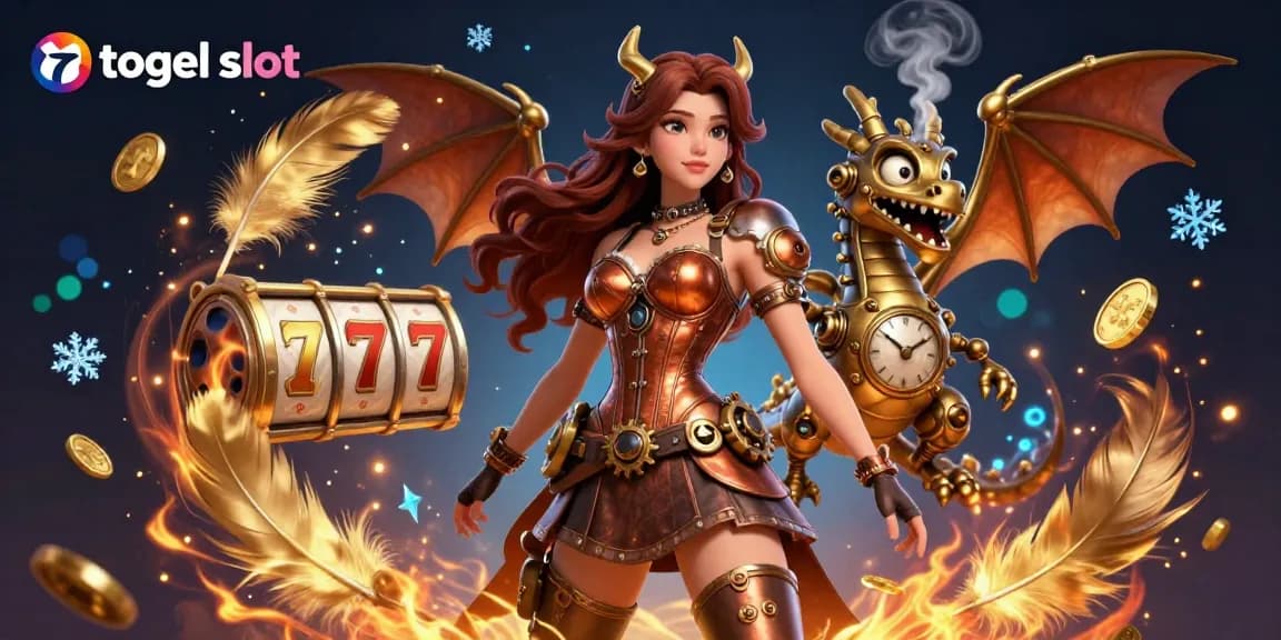 Engage with togel slot as captivating characters blend with slot elements in a vibrant casino scene.