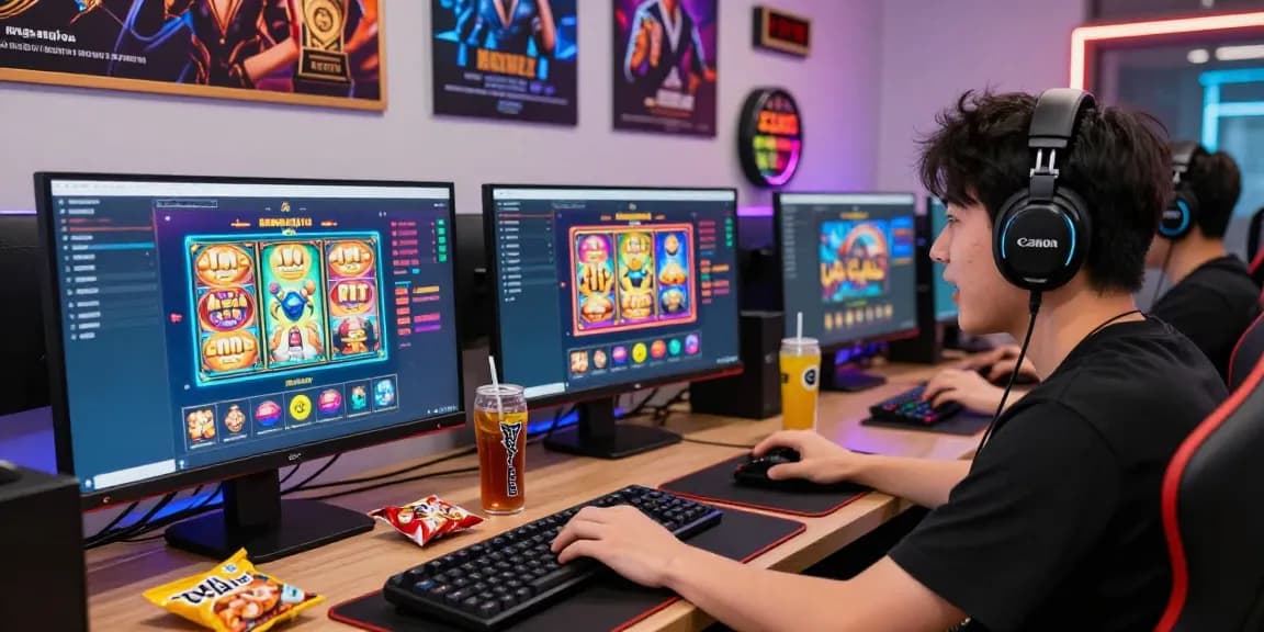 Exciting ngamenjitu online gaming scene with engaging player and vibrant interface.