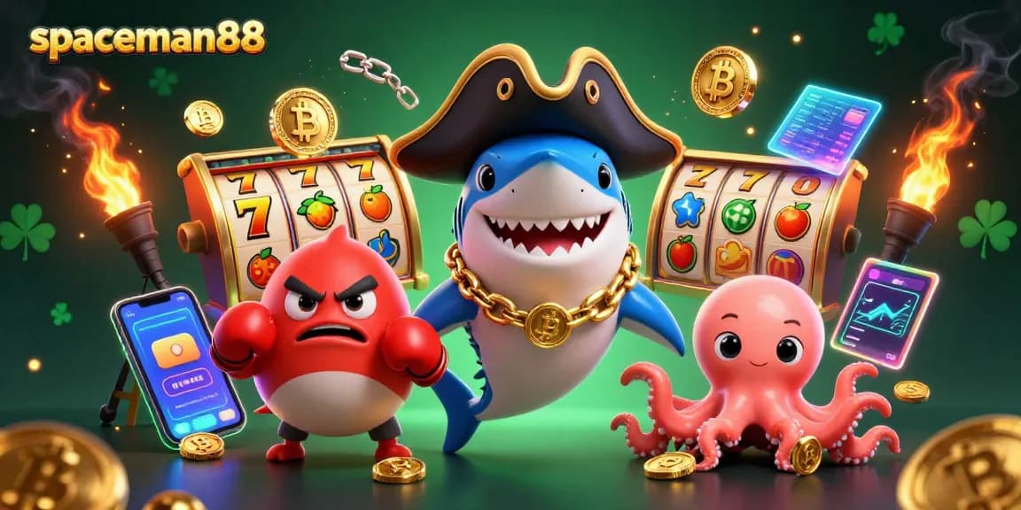 Spin and win with Spaceman88's exciting slot reels and dynamic cartoon characters.