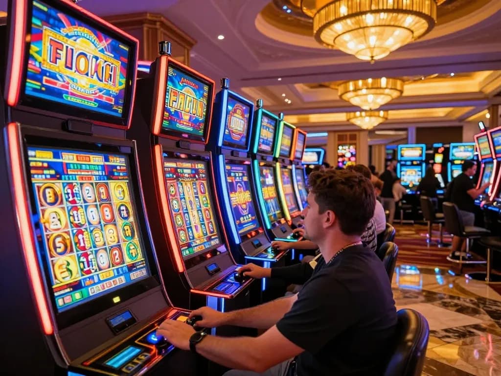 Experience thrilling gameplay at 988slot with vibrant slot machines and engaging players