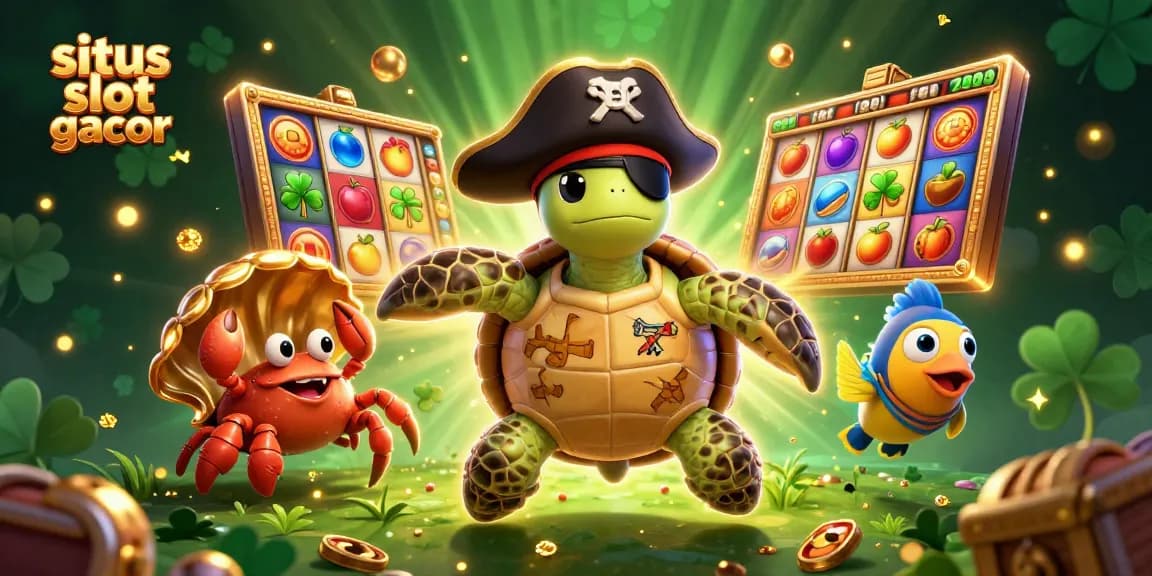 Spin the reels and win at situs slot gacor with an engaging 3D casino adventure illustration showcasing exciting characters and vibrant game elements.