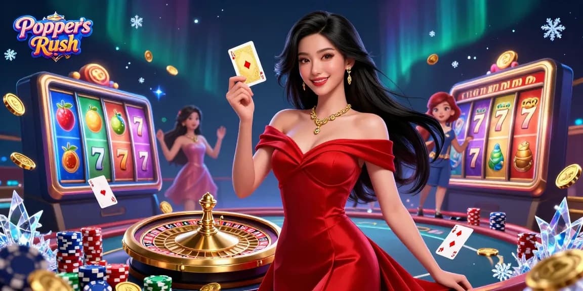Poppers Rush intensifies the casino experience with vibrant slot reels and engaging gameplay elements.