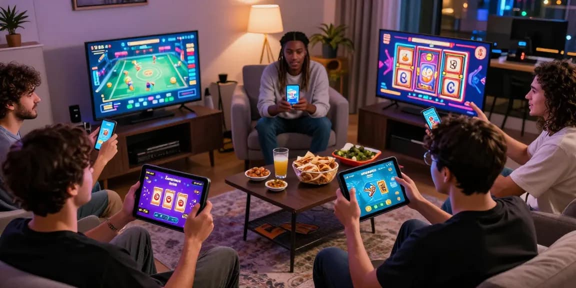 Experience online gaming with Zowin as players download and play exciting games in a vibrant virtual atmosphere