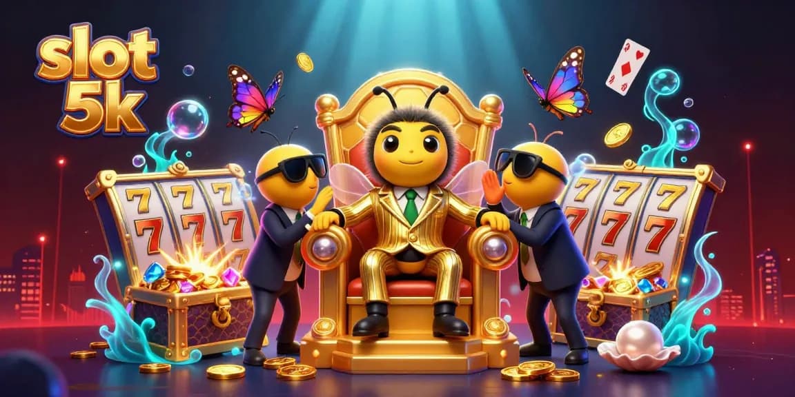 Experience thrilling gameplay with slot 5k featuring a bumblebee mob boss surrounded by jackpot elements
