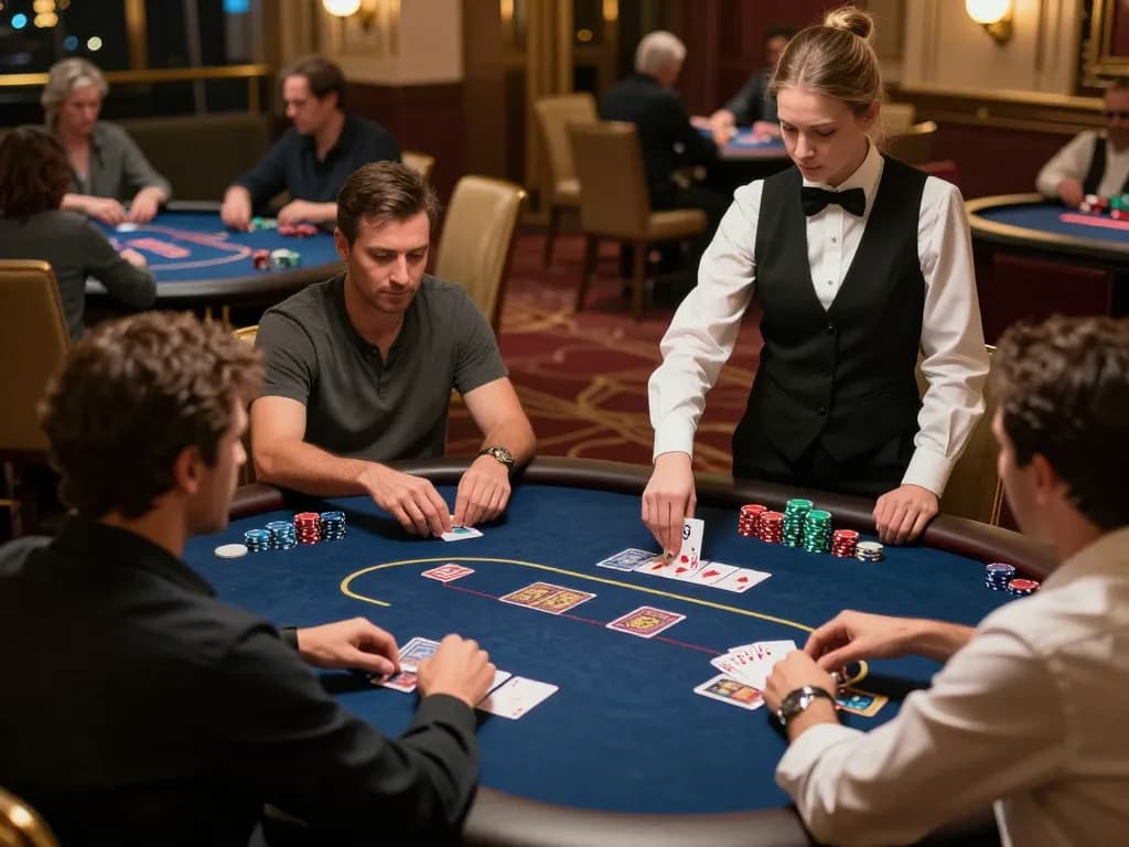 Players celebrating a winning hand in a g28tv poker game, showcasing excitement and strategic gameplay
