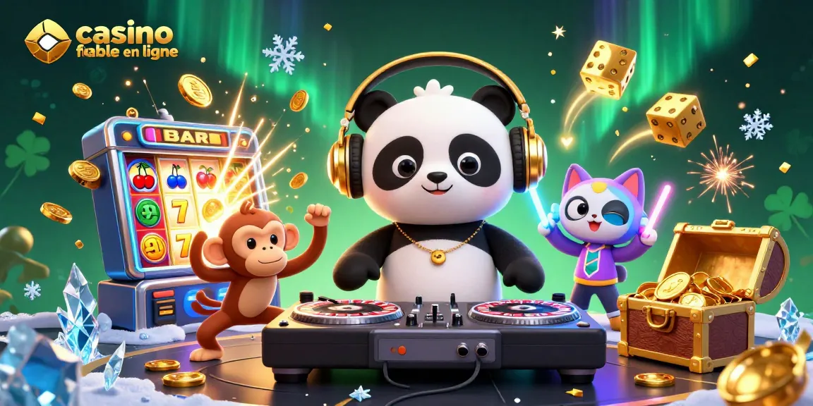 Experience the thrill at casino fiable en ligne with vibrant 3D characters and dynamic slot machine action.