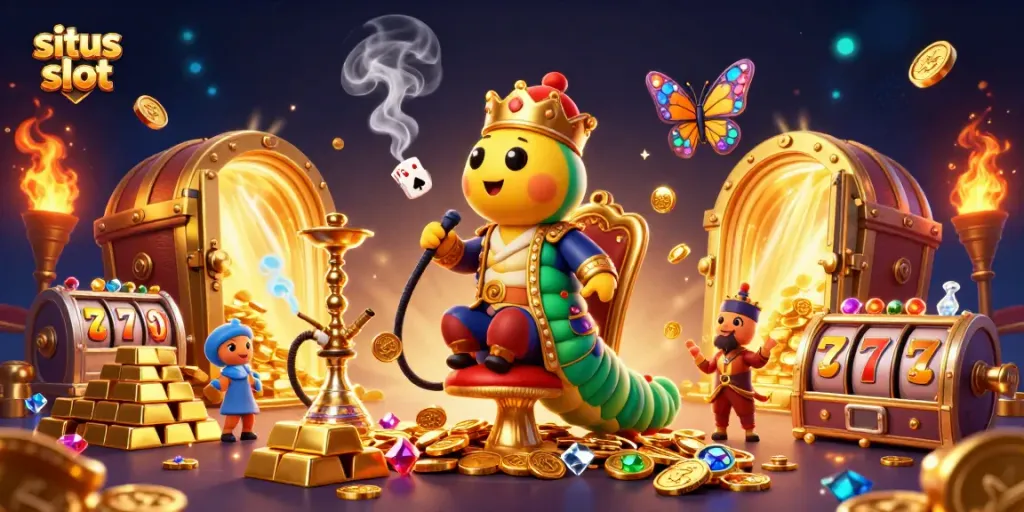 Menangkan hadiah di situs slot dengan simbol jackpot dan suasana kasino yang memikat