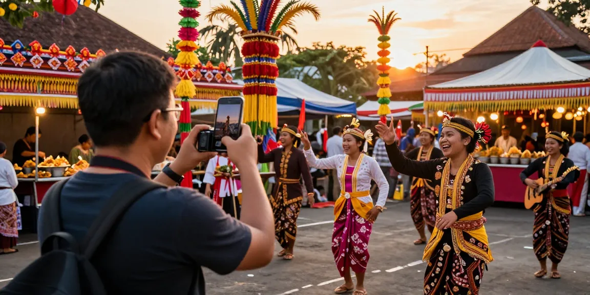 Festival budaya di Indonesia dengan juragan77 dan suasana meriah.