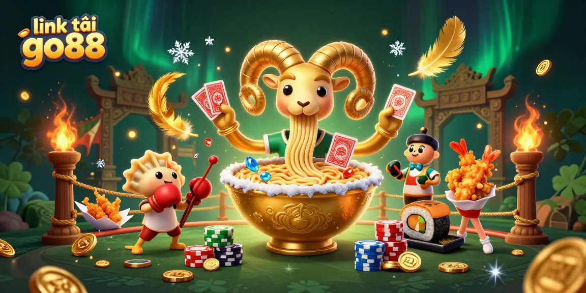Enjoy thrilling games with the link tải go88 vibrant casino scene featuring unique characters.