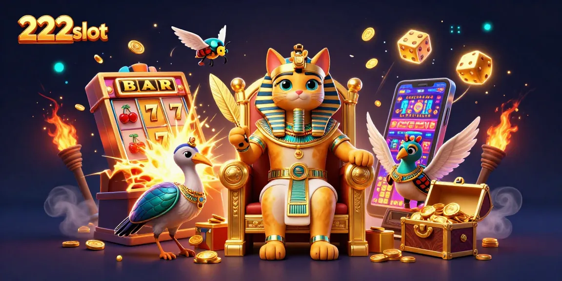 Menangkan strategi permainan di 222slot dengan simbol slot emas dan jackpot melimpah.