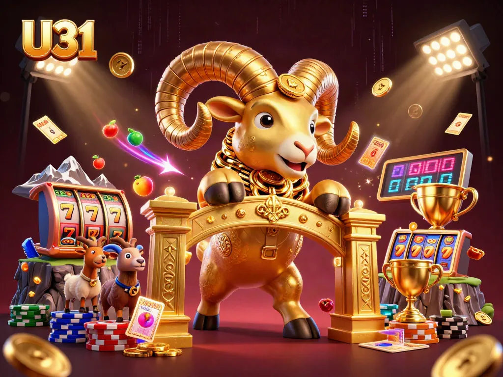 U31 creates thrilling gameplay experiences with gold-themed slot elements and dynamic casino action.
