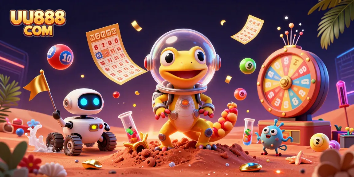 Experience thrilling gameplay at UU888 COM with unique casino elements and a vibrant Martian theme.