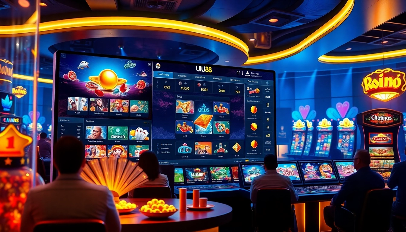 Engaging online gambling interface showcasing uu88 com with vibrant games and user-friendly design.