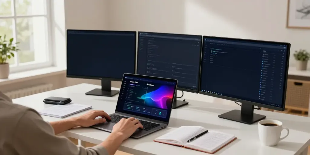 Telegram Stars and gifts in a professional cryptocurrency trading workspace with digital wallet and exchange interfaces.
