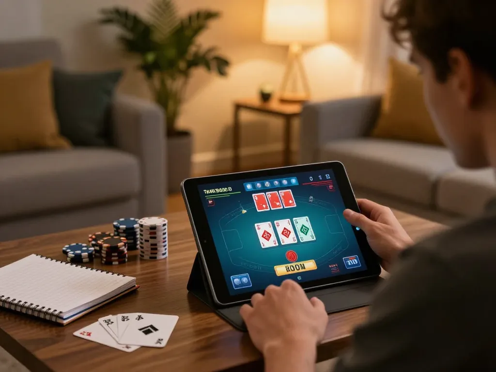 Engaging in online poker, examining data sgp for strategic betting in a cozy home environment