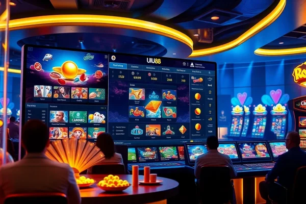 Engaging online gambling interface showcasing uu88 com with vibrant games and user-friendly design.